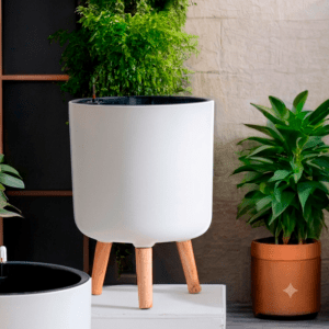 Maceta de Autorriego Wood Cylinder L