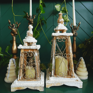 Farol Navideño Rústico